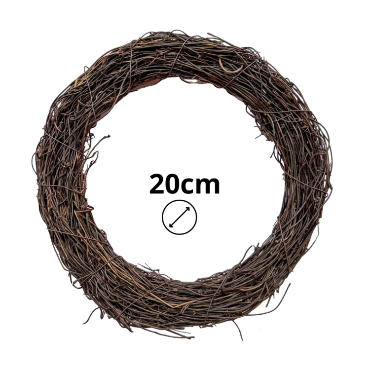 Wianek z faszyny 20cm, podkład z faszyny