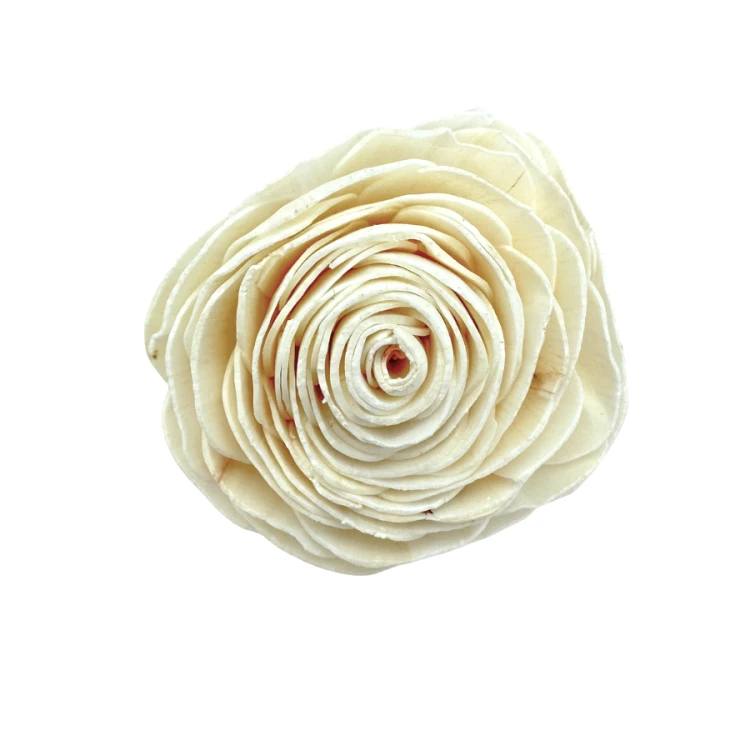 Kwiat shola - róża biała 6cm