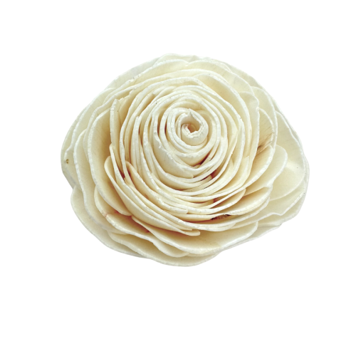 Kwiat shola - róża biała 6cm