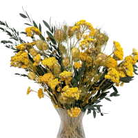 Dried flowers bouquet  Misty - achillea, eucalyptus, nigella
