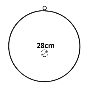 Metalowa obręcz 28 cm do wianków, łapaczy snów, makram 