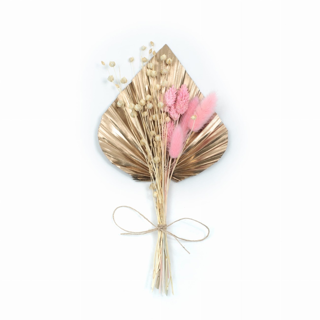 Topper z suszonych kwiatów Rose - dekoracja tortu, suszone kwiaty na tort