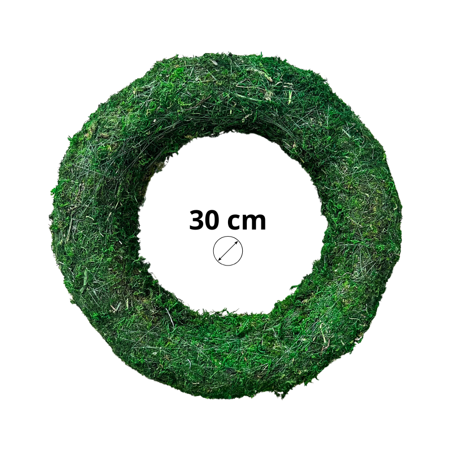 Wianek z mchu 30 cm, podkład z mchu