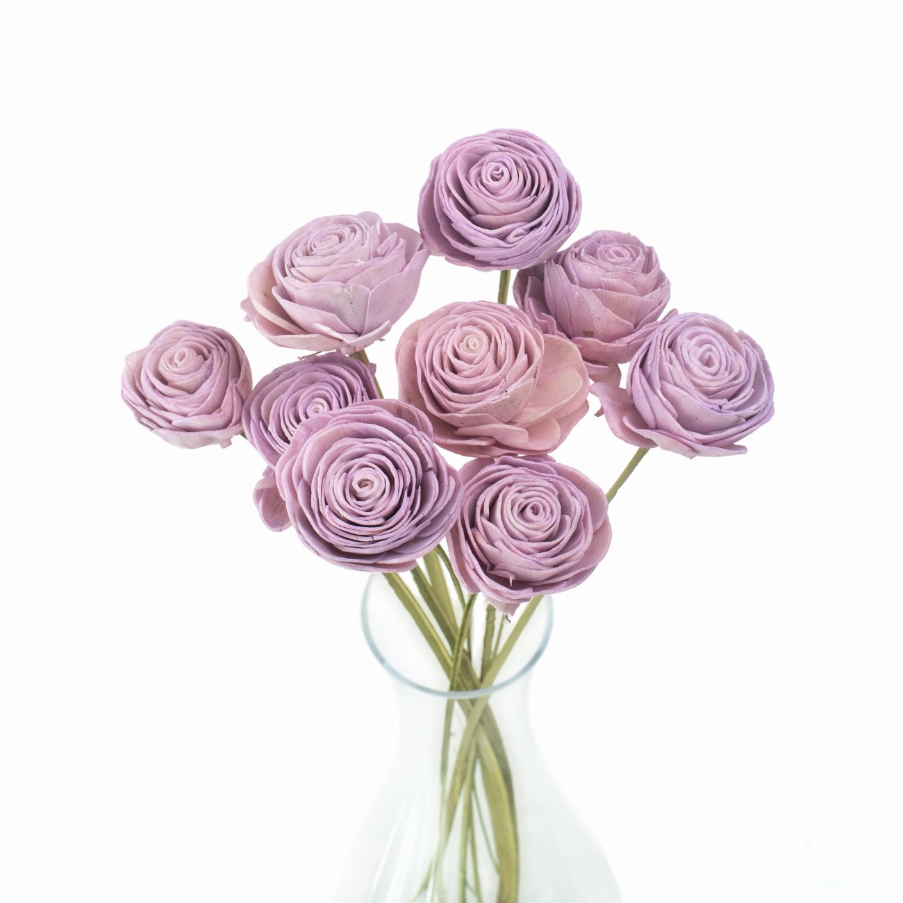 Shola flower - light violet rose 6cm on stick