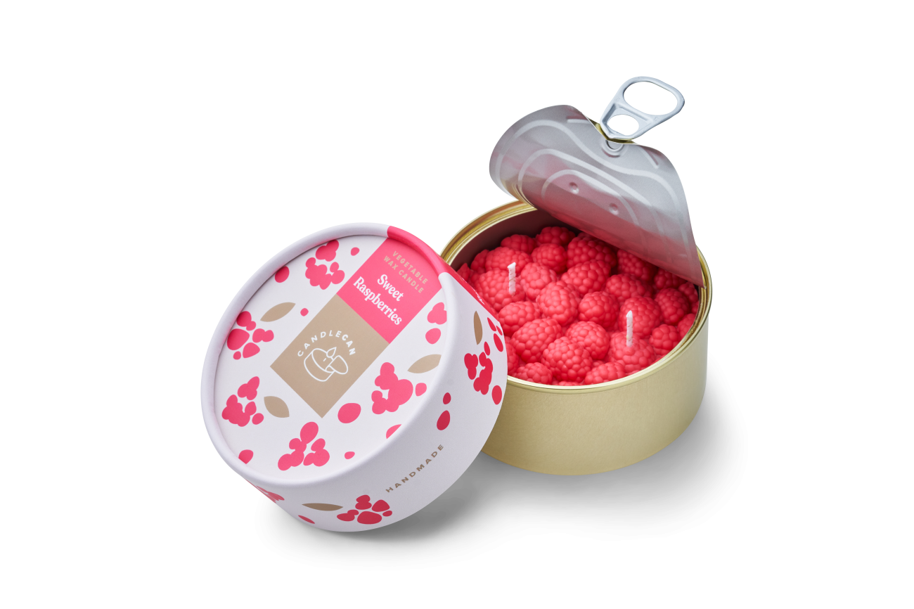 Świeca sojowa - dojrzałe maliny