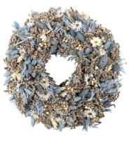 Wianek z suszonych kwiatów 30 cm - wianek na drzwi