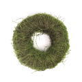 Wianek z faszyny 25 cm - zielony z dodatkiem mchu