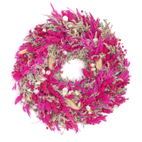 Wianek z suszonych kwiatów 30 cm - wianek na drzwi