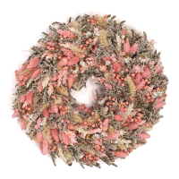 Wianek z suszonych kwiatów 30 cm - wianek na drzwi