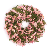 Wianek wielkanocny z suszonych kwiatów 30 cm, wianek na drzwi