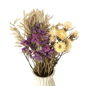 Dried flowers bouquet Mare size S - statice, celosia, wheat (1)