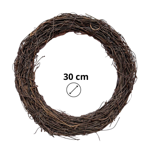 Wianek z faszyny 30cm, podkład z faszyny