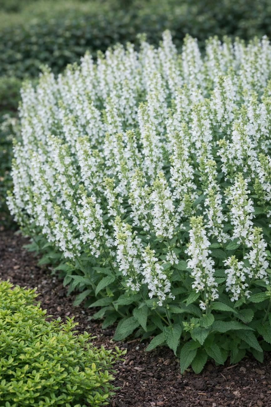 Szałwia omszona biała (Sensation Compact White) C2