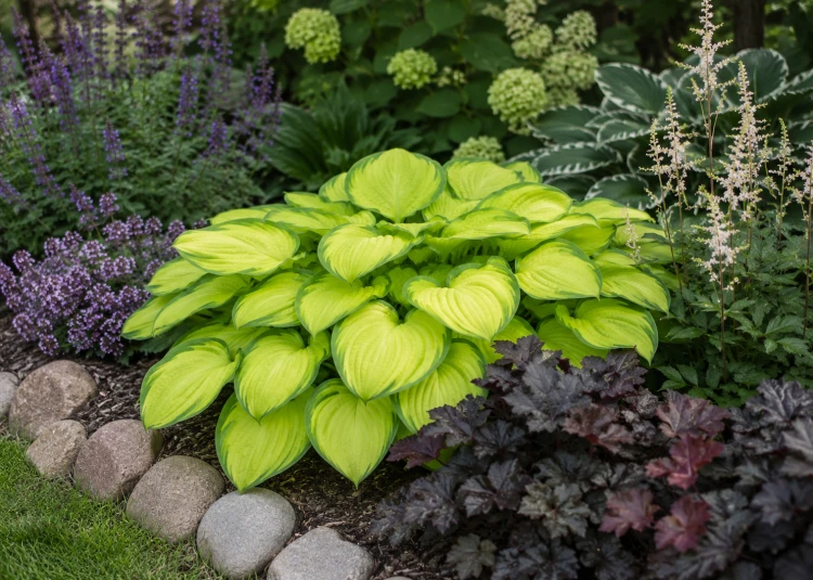 Funkia ogrodowa Hosta (Stained Glass)