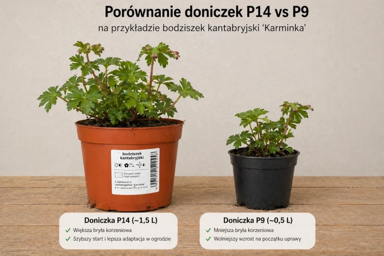 Bodziszek kantabryjski biały sadzonka P14