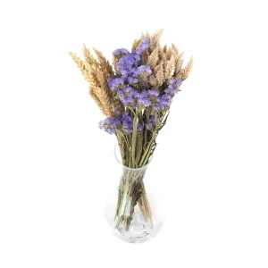 Dried flowers bouquet Mare size S - statice, celosia, wheat