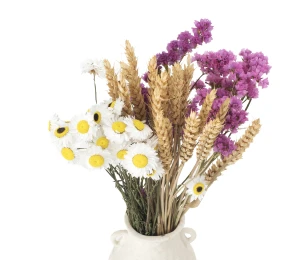 Dried flowers bouquet Tramonto size S - achillea, foxtail, helichrysum (1) (1)