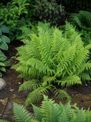 Wietlica samicza - paproć (Athyrium)