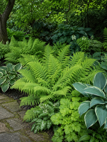 Wietlica samicza - paproć (Athyrium)