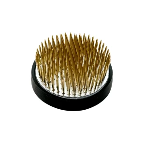 Kenzan round 60 mm brass - ikebana (1)