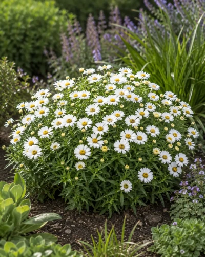 Aster krzaczasty biały