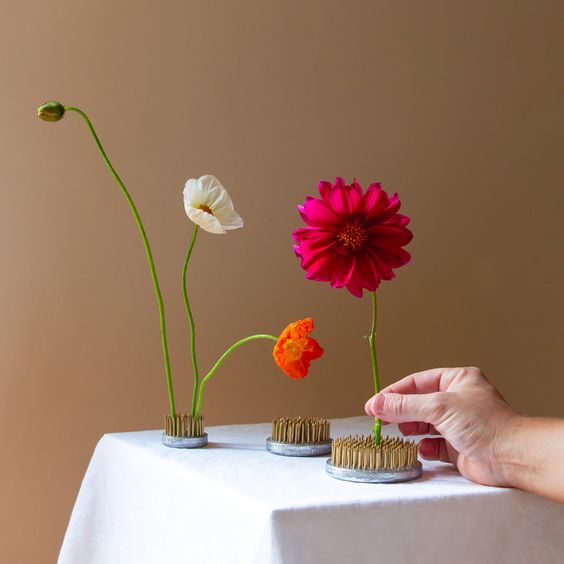 Kenzan okrągły 60 mm mosiężny - ikebana