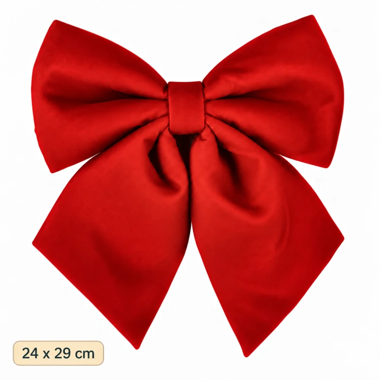 Kokarda świąteczna bordowa 24 cm x 29 cm