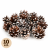 Suszone szyszki sosnowe (pine cone) frosted do dekoracji